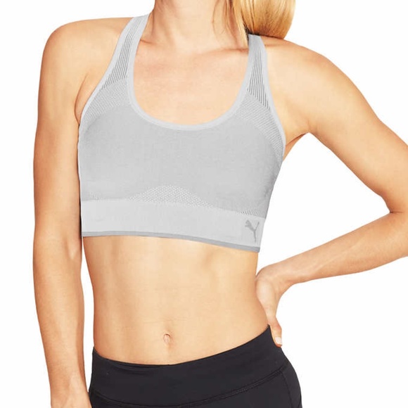 2 Pack - Puma Women's Seamless Sports Bras - New - Picture 5 of 7